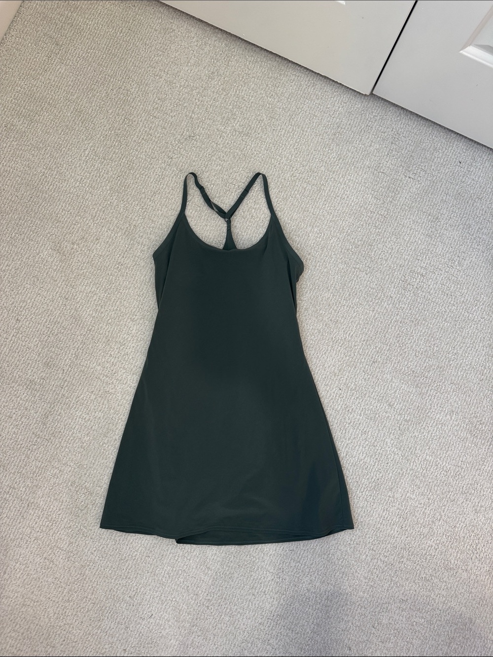 Outdoor Voices Dark Green Strappy Athletic Dress Size XS